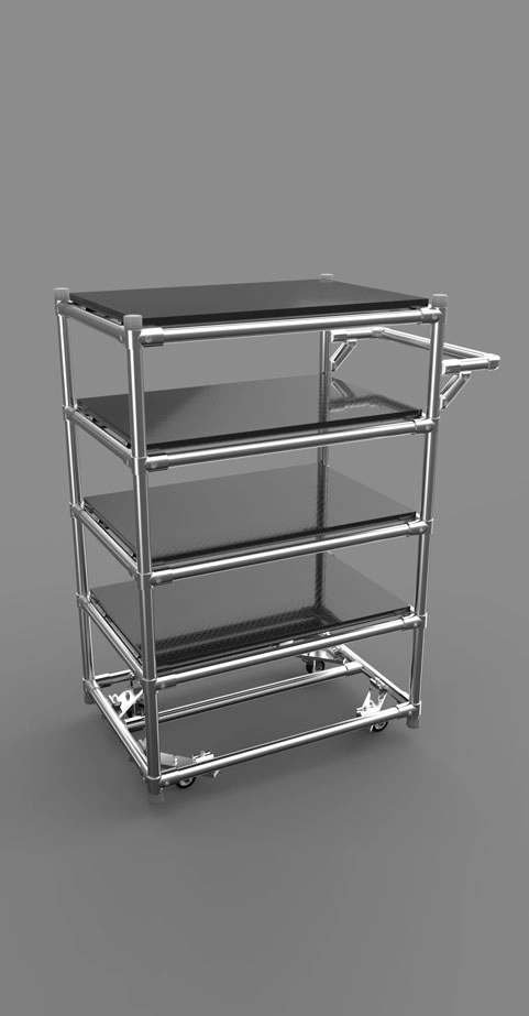 Aluminum tube trolley